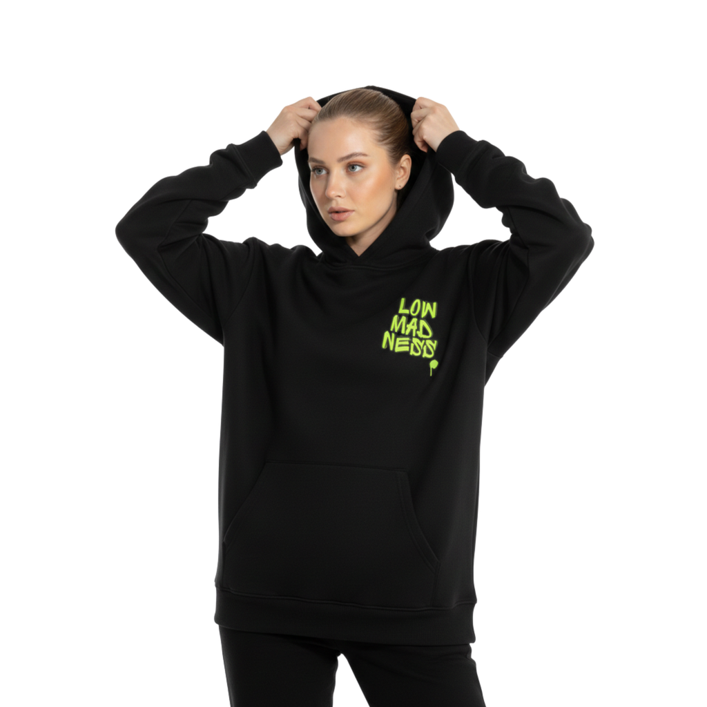 Neon Lowmadness Oversized Hoodie