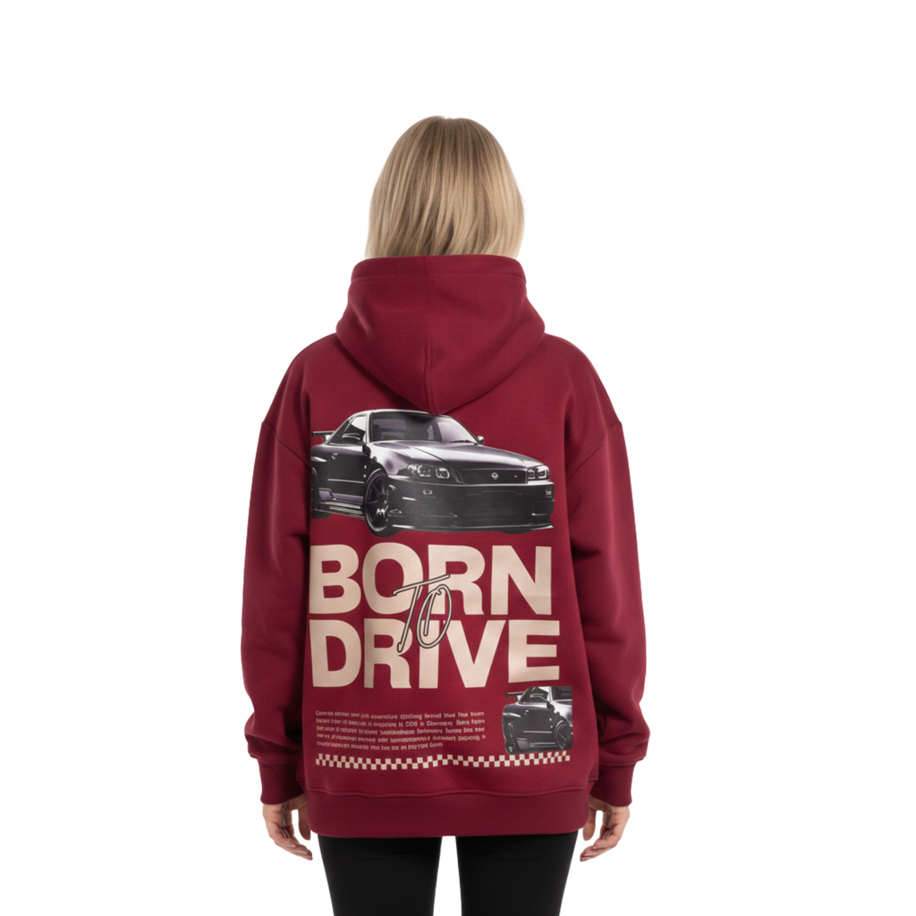 Born To Drive Oversized Hoodie