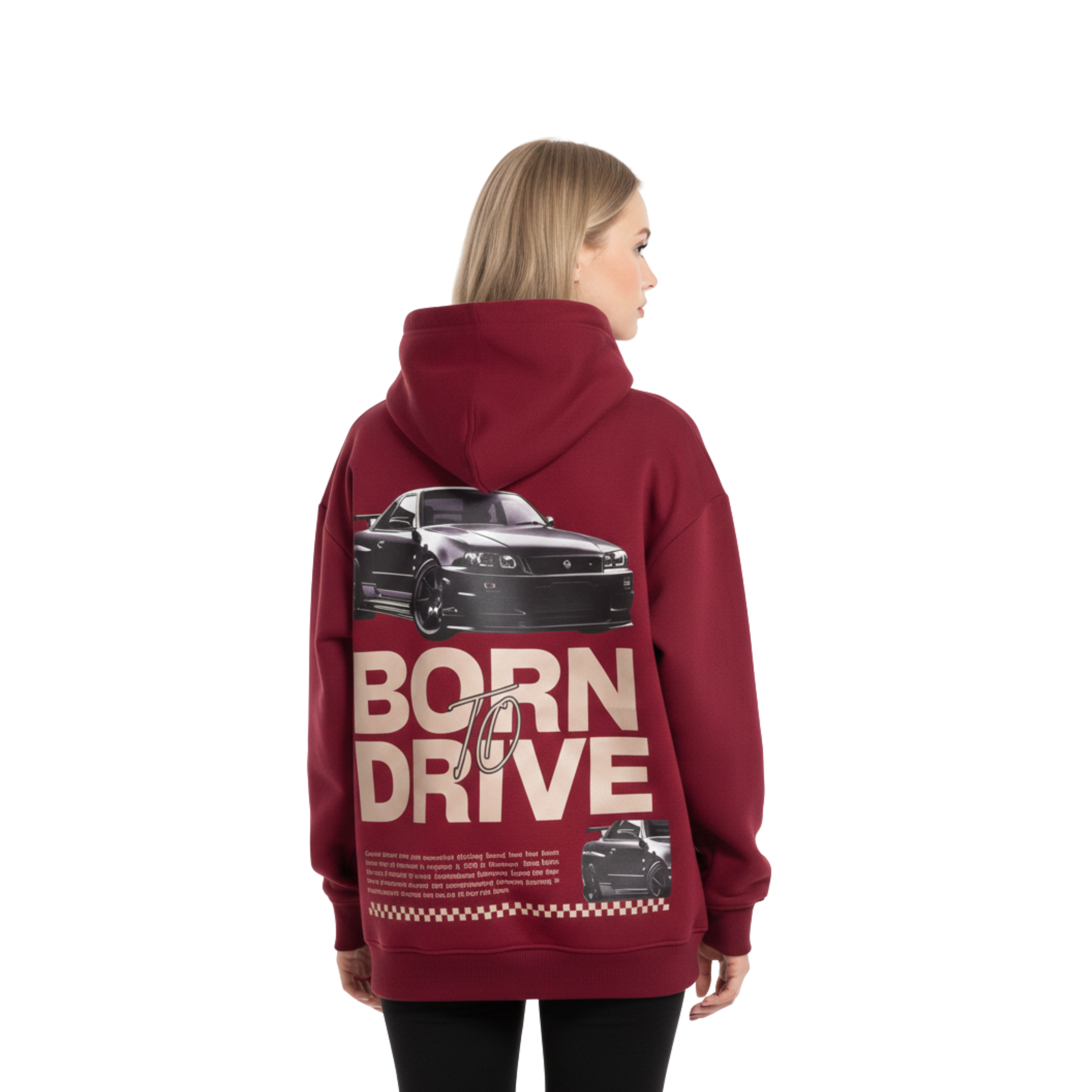 Born To Drive Oversized Hoodie