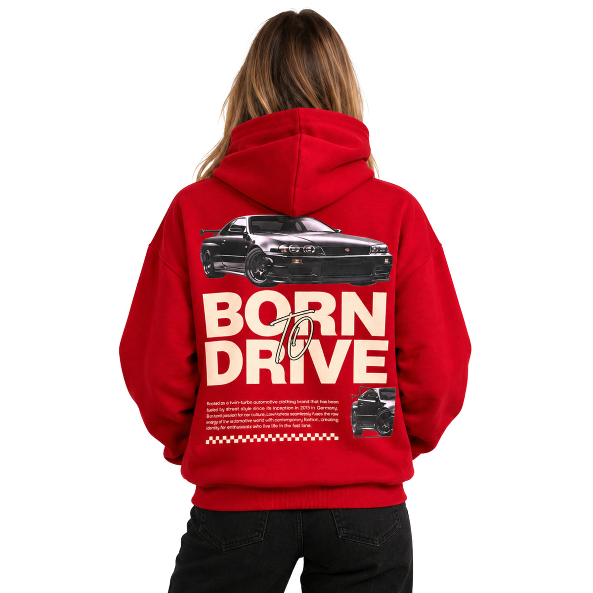 Born To Drive Oversized Hoodie