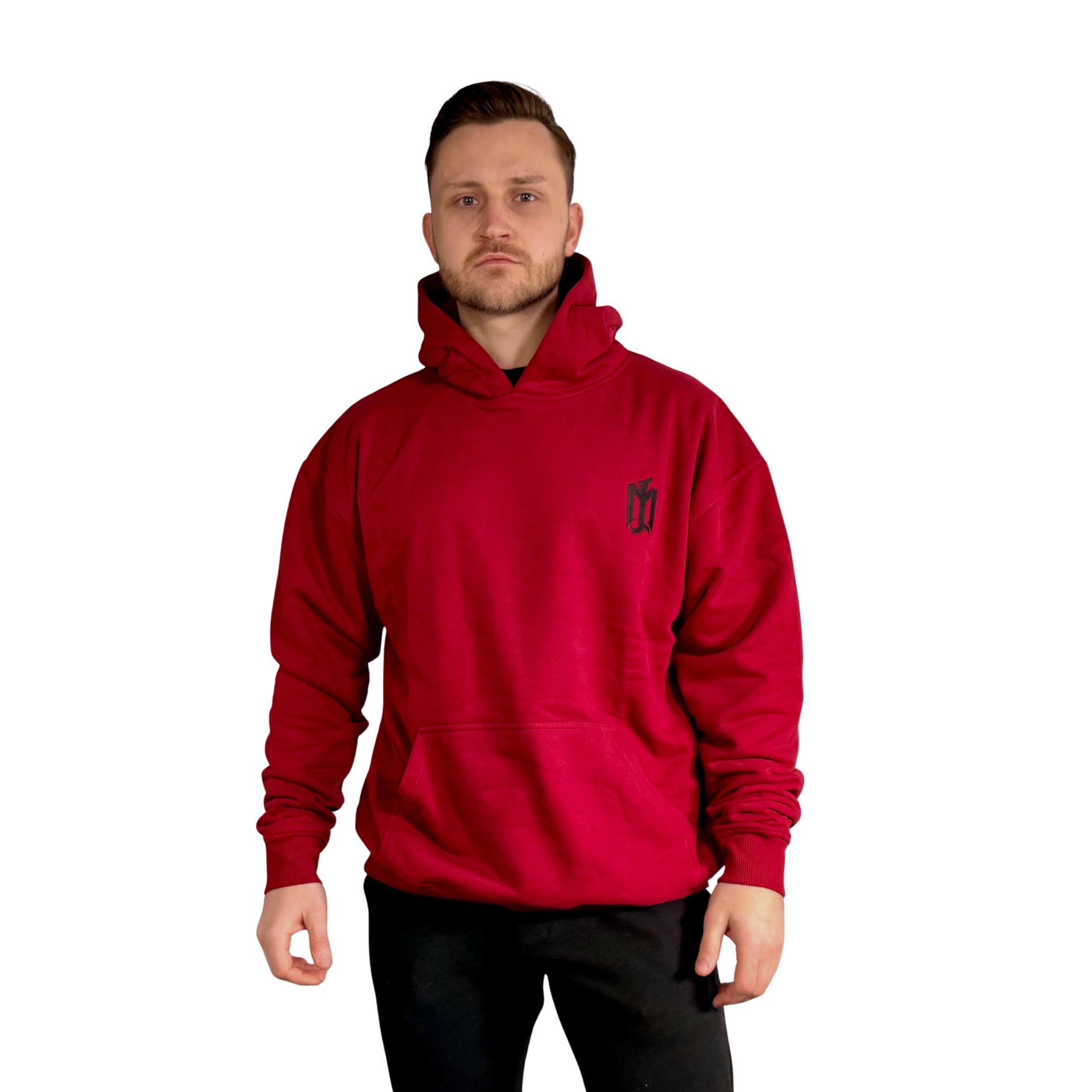 パーカー [L] Ennoy The Extreme of Simple Hoodie Born To Drive Oversized Hoodie - Burgundy | Premium Automotive