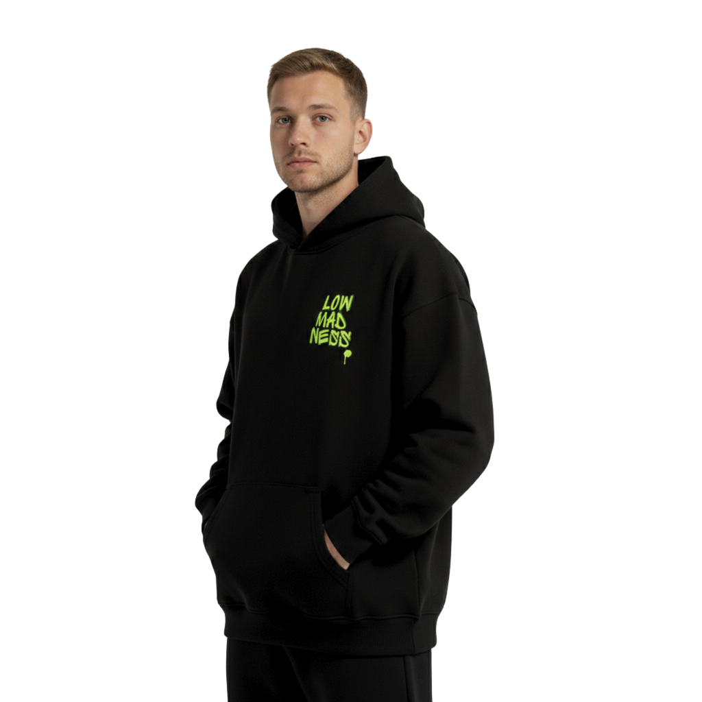 Neon Lowmadness Oversized Hoodie