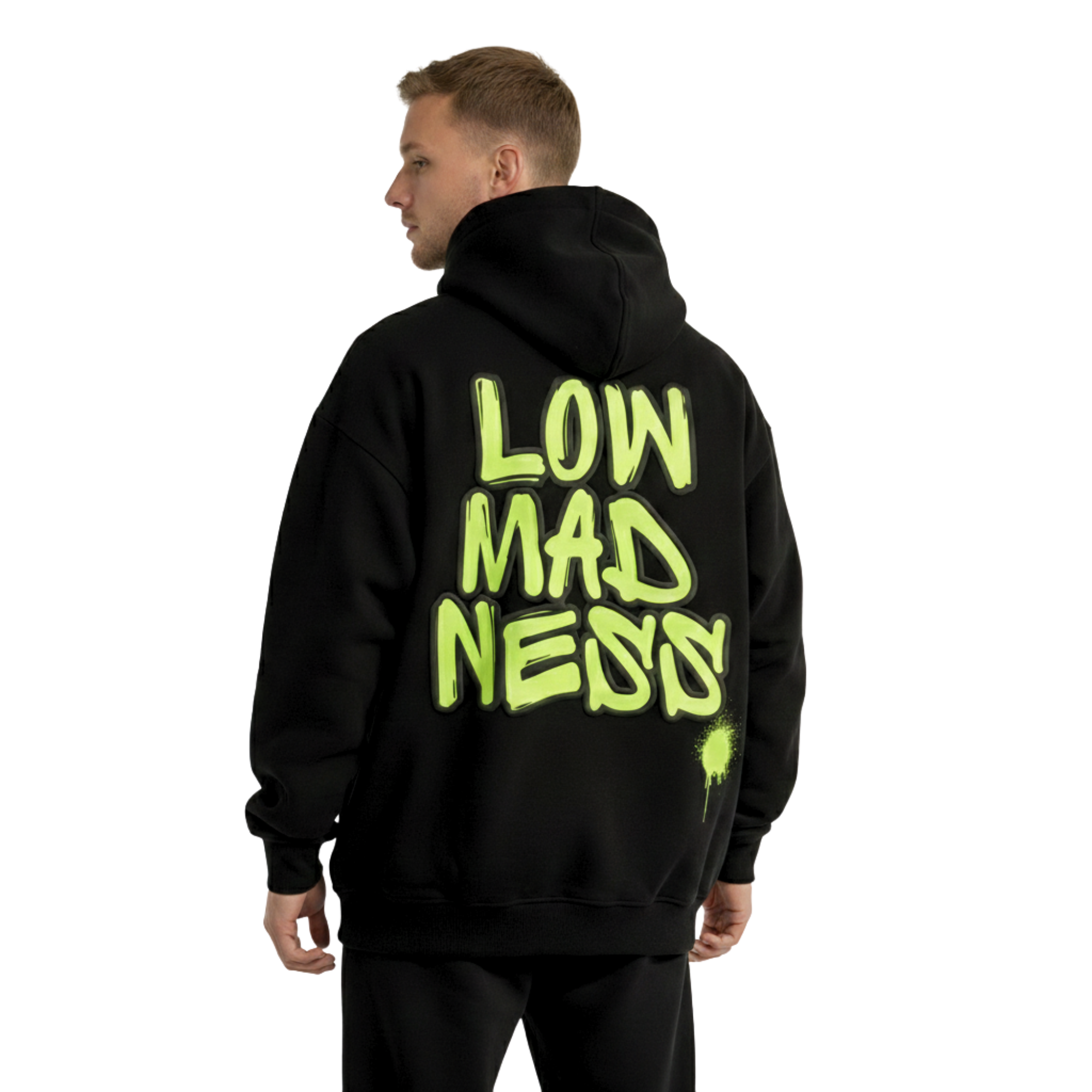 Neon Lowmadness Oversized Hoodie